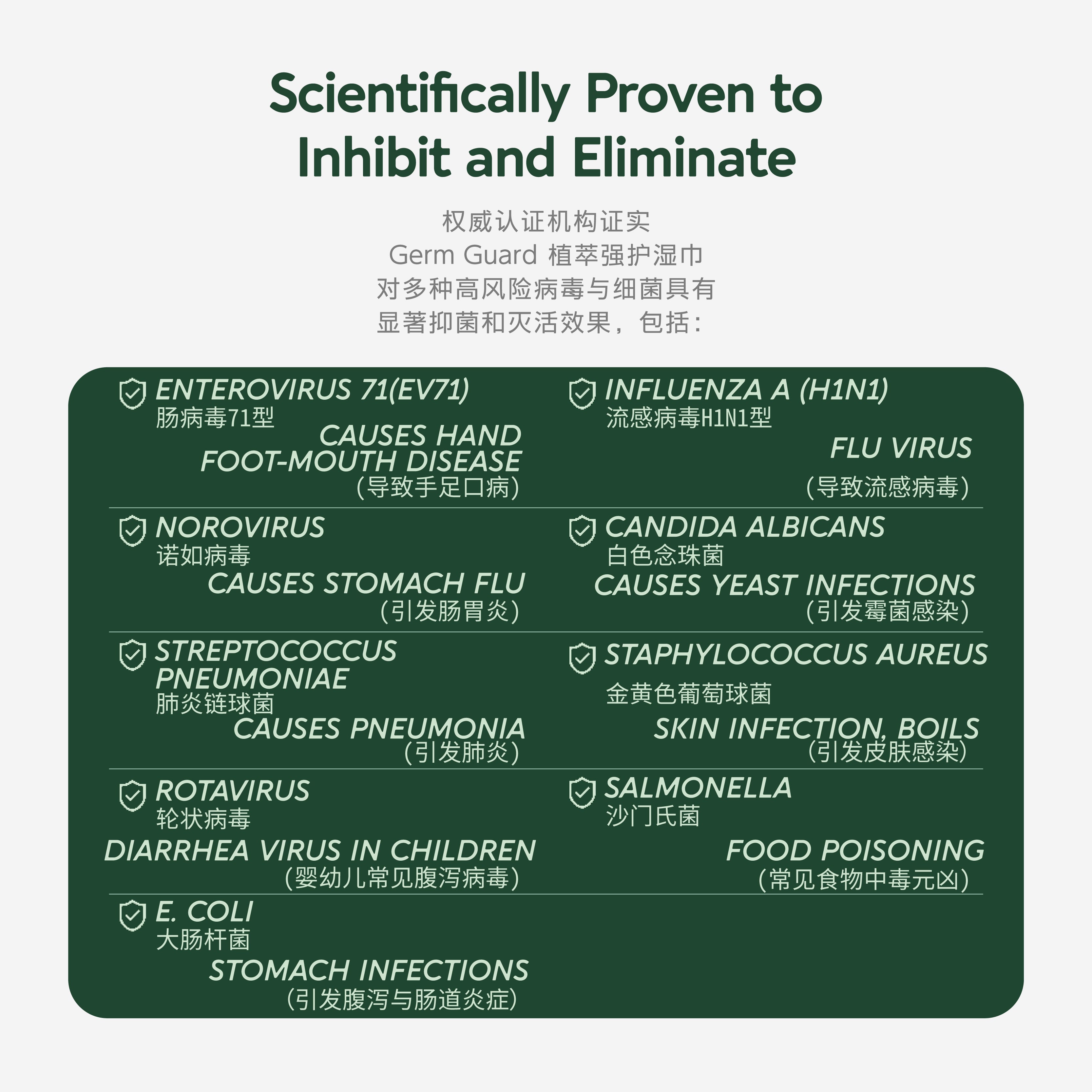 Cozy Bunny GermGuard (0% Alchohol) Botanical Defense Wipes 6pcs