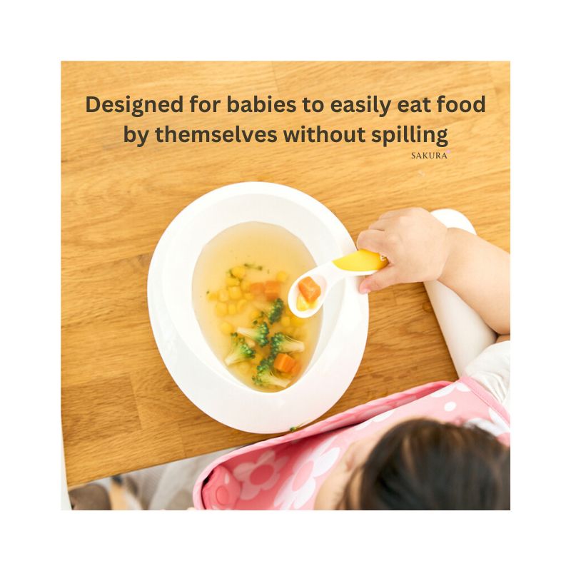 Edison婴儿弧形辅食碗带吸盘