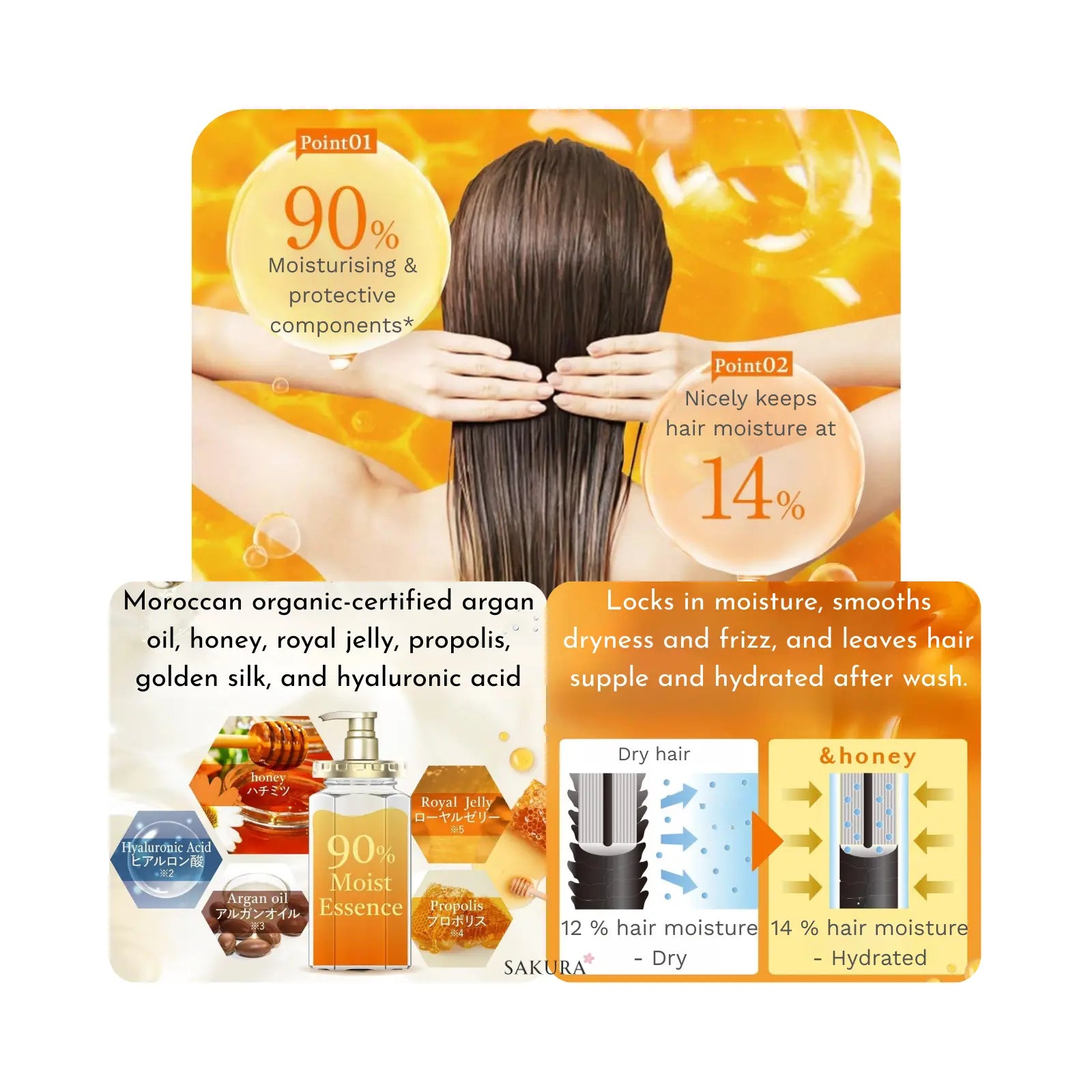 &Honey Deep Moist Treatment Conditioner 445g