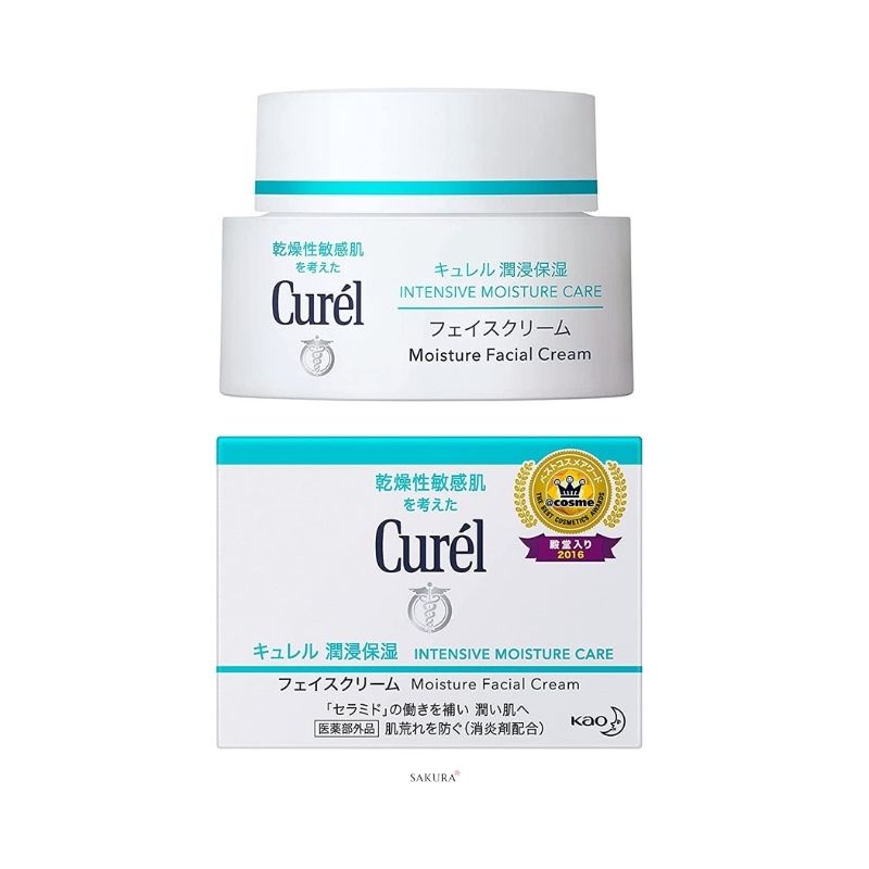 Kao Curel Intensive Moisture Care - Moisturising Face Cream 40g