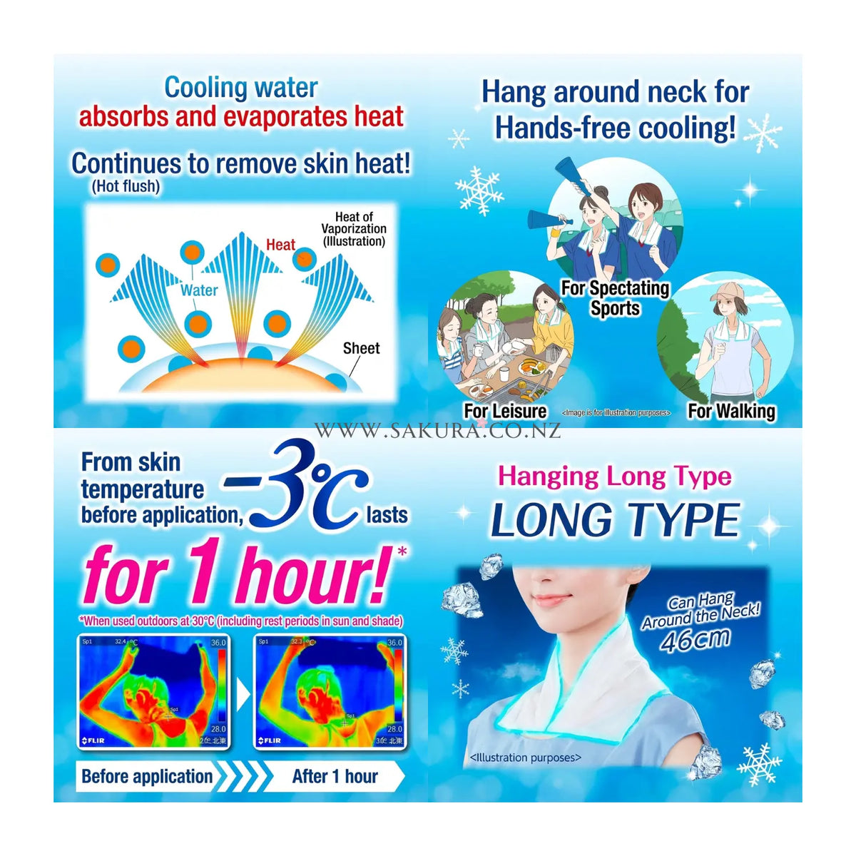 Kao Biore Cooling Disposable Towel Unscented 5pcs