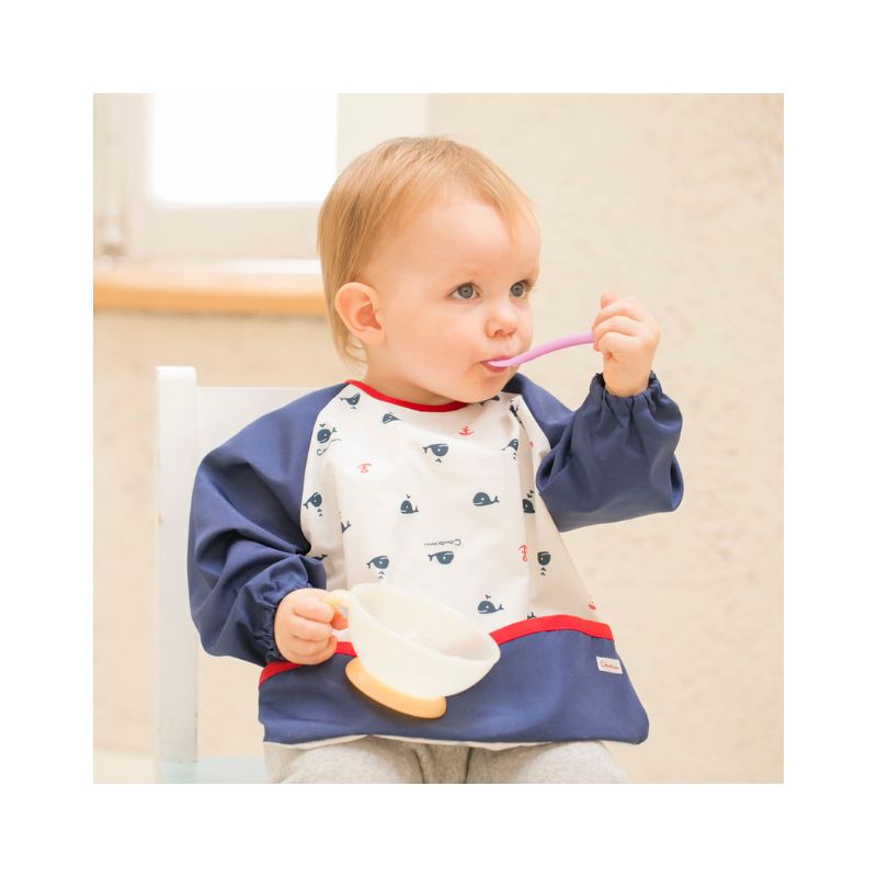 Combi Baby Label 深度辅食碗-橙色
