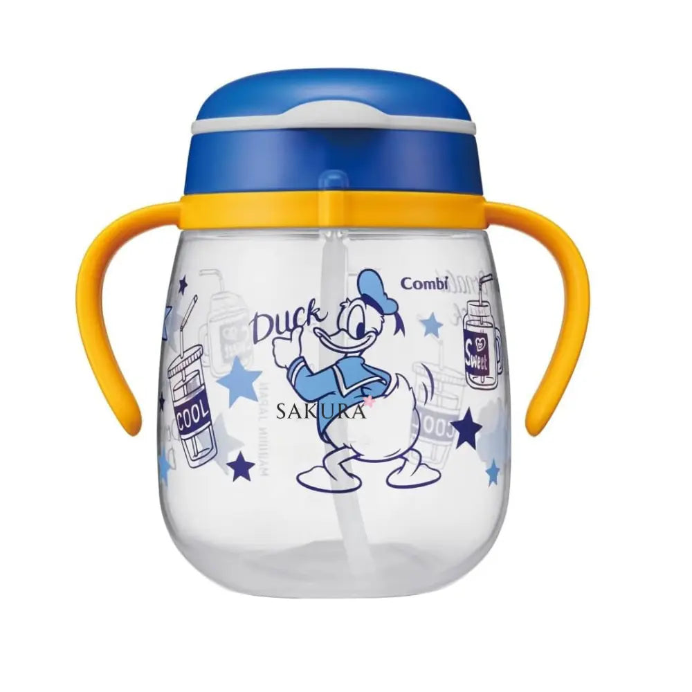 Combi LakuMug Leak-proof Training Sippy Cup with Straw (6months+) - Duck 340ml