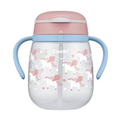 Combi LakuMug Leak-proof Training Sippy Cup with Straw (6months+) - Pegasus 340ml