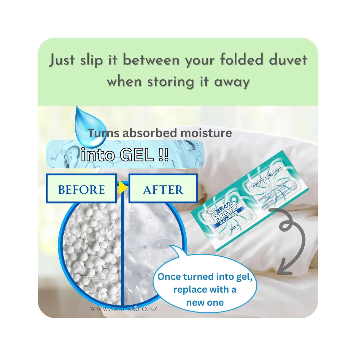 Earth Dry & Dry UP Moisture Absorber & Deodoriser for Duvet Storage 4pcs