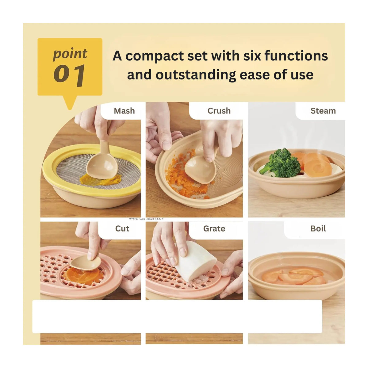 Edison Baby Food Cooking Tool Set 7-in-1 2025New