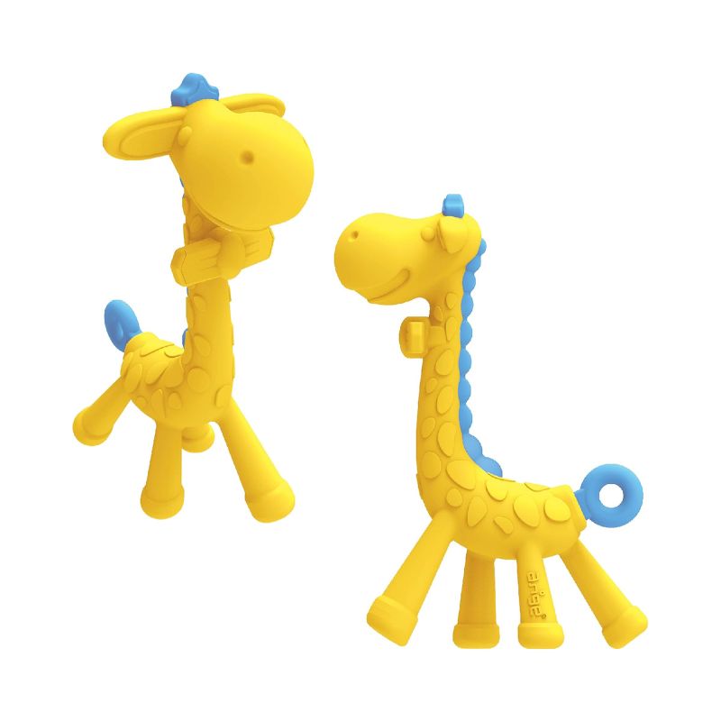 Edison Baby Teether (3months+) Giraffe Blue