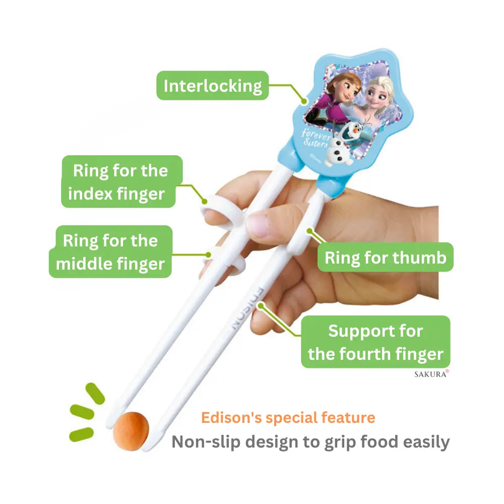 Edison Kids Training Chopsticks I (2-6years) Blue