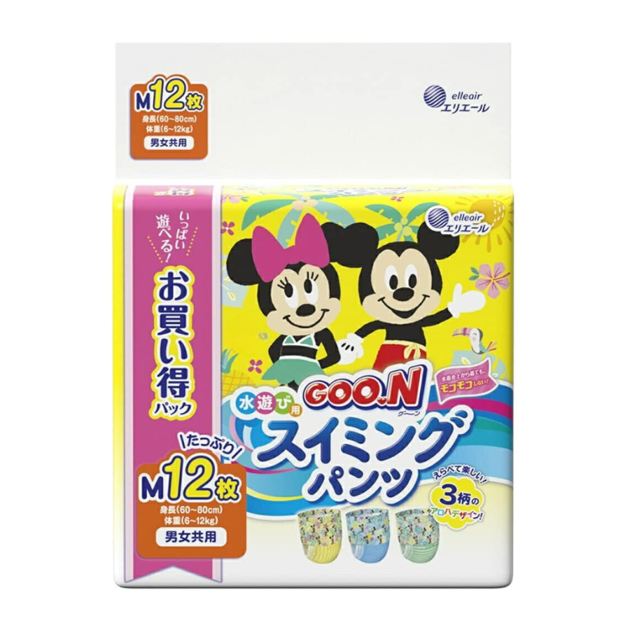 Goo.N 大王游泳纸尿裤 M(适合 60-80cm)(6-13 公斤)12片