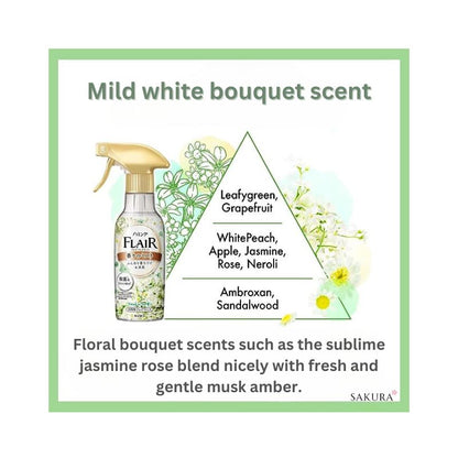 Kao Flair Fragrance Mist Spray for Clothes - White Bouquet 270ml