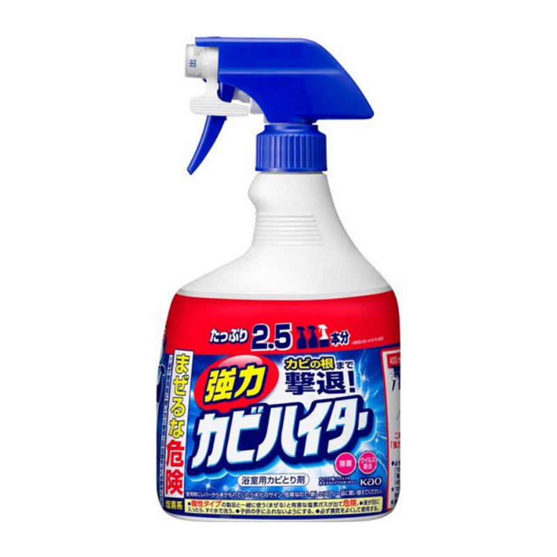 Eliminate stubborn mould effortlessly with Kao HAITER Powerful Bath Detergent made in Japan. Its long-lasting foam sticks tight, removing even the toughest spots on vertical surfaces. Say goodbye to mould and hello to a sparkling clean bathroom! 1000ml