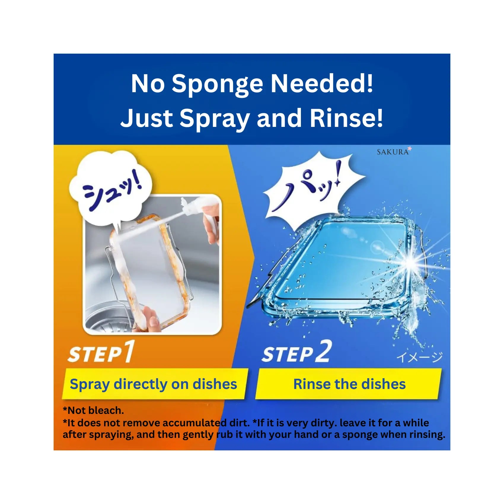 Kao Kyukyutto Dishwashing Detergent Clear Antibacterial Foam Spray - Slight Grapefruit Scent 280ml/1120ml