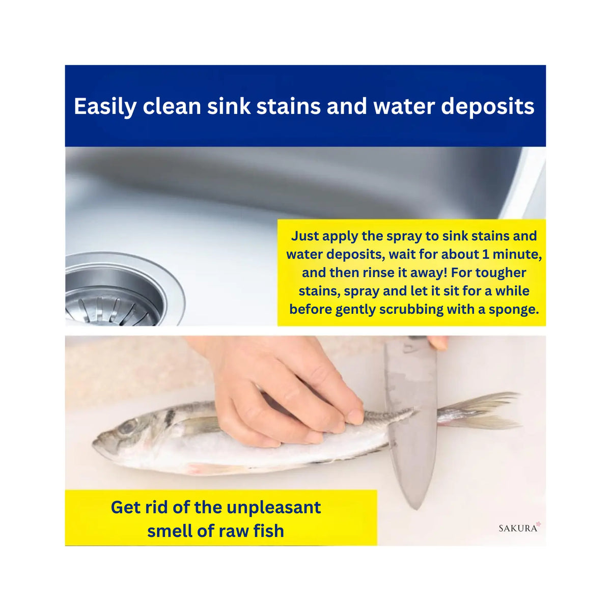 Kao Kyukyutto Dishwashing Detergent Clear Antibacterial Foam Spray - Slight Grapefruit Scent 280ml/1050ml