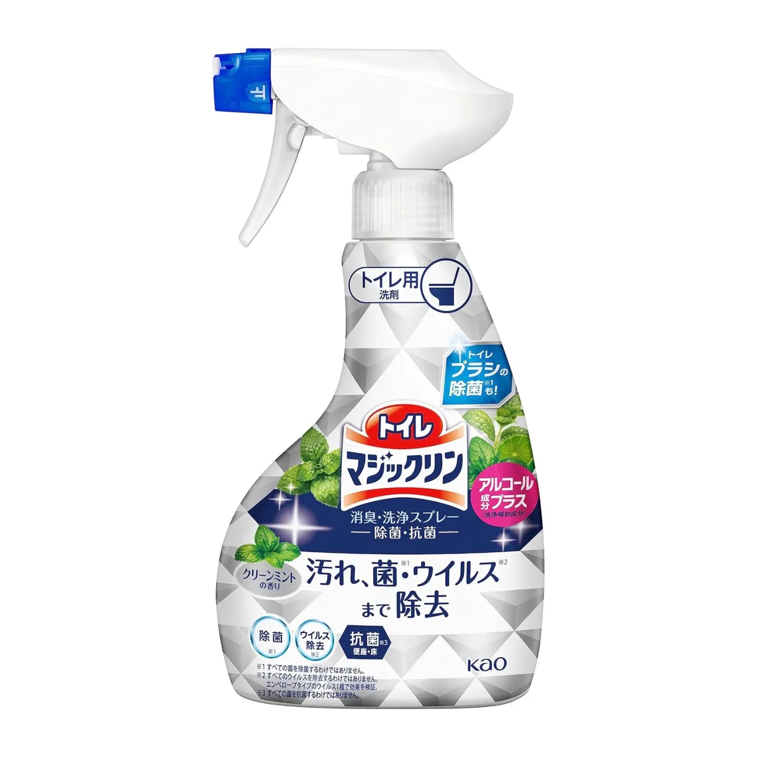 Kao Magiclean Antibacterial and Deodorising Toilet Cleanser Foam Spray - Mint Scent 350ml