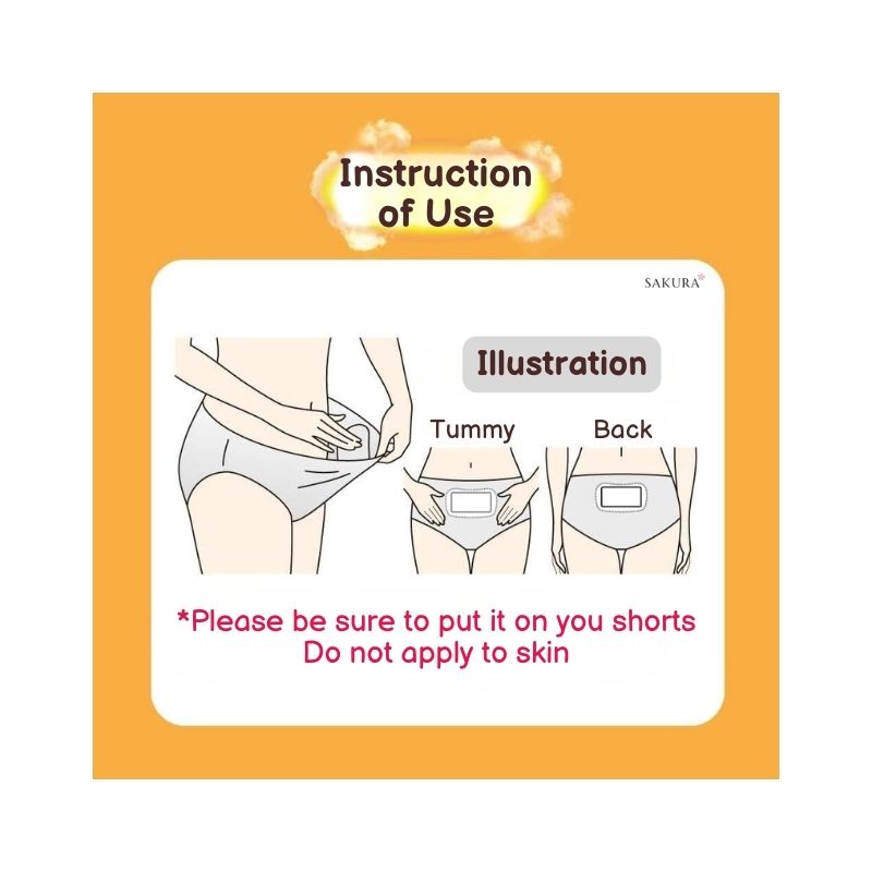 Kao MegRhythm Steam Thermo Patch for Abdomen & Lower Back Pain 5pcs