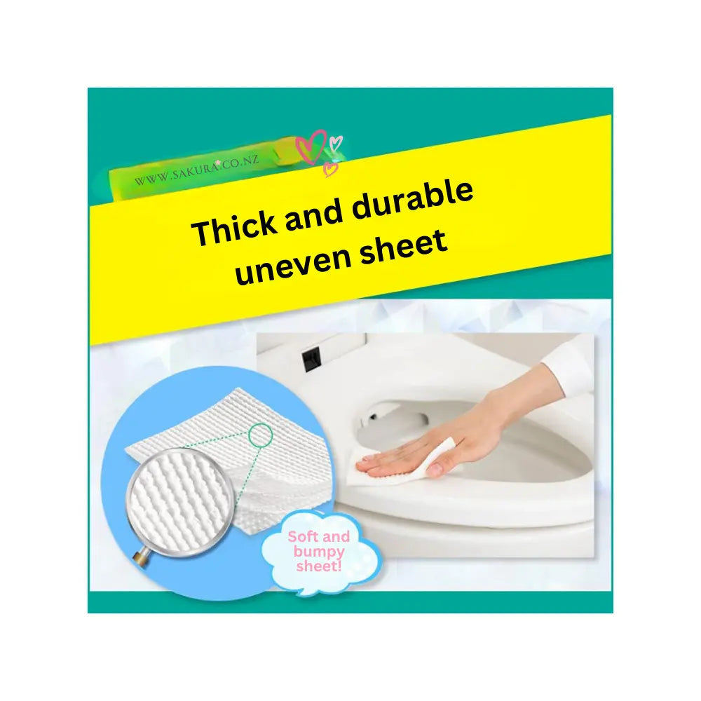 Kao Quickle Toilet Cleaning Flushable Wipes - 10pcs with Case & 20pcs Refill