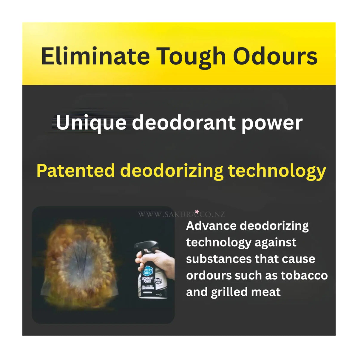 Kao Resesh EX Deodorant Power Antibacterial Fabric & Air Freshener - Unscented 360ml