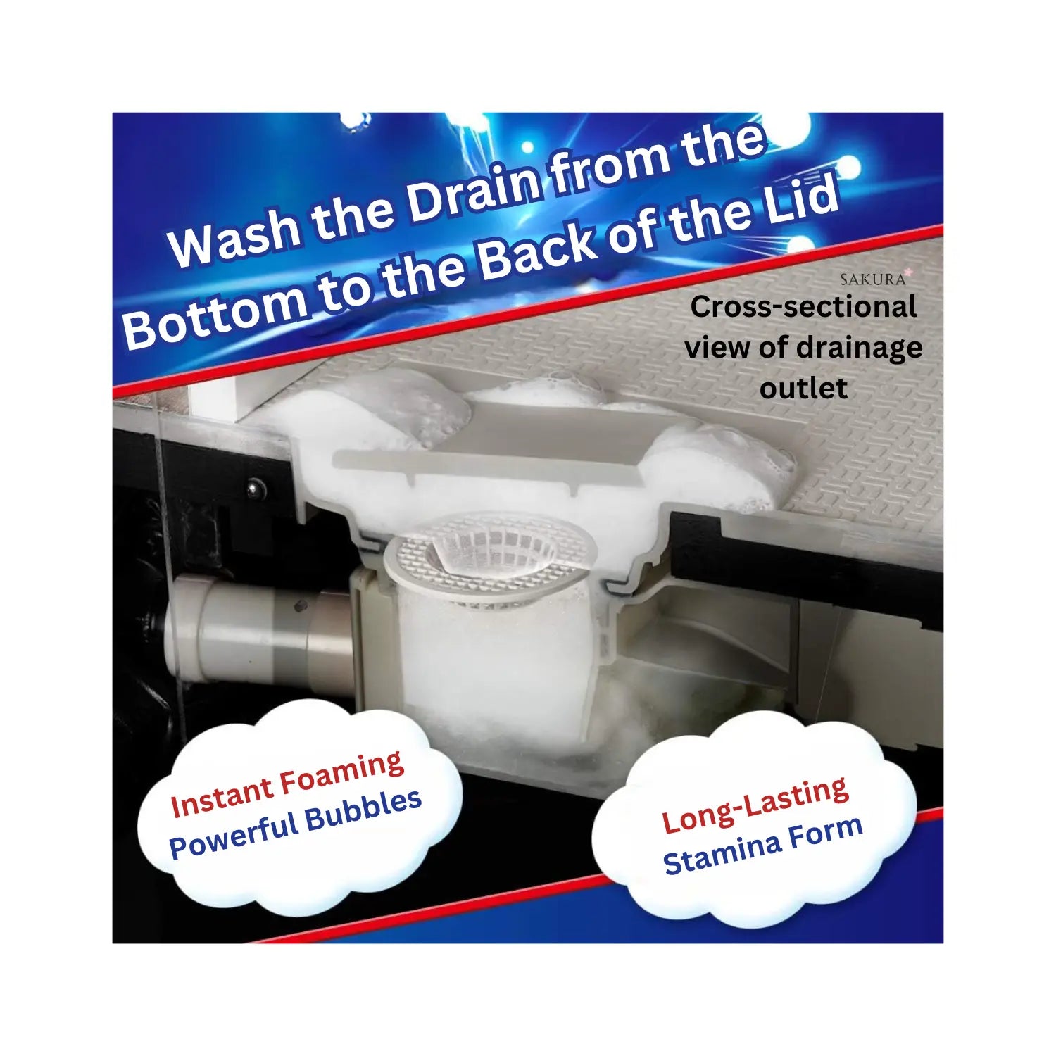 Kao Super Anti-mould & Deodorisation Haiter Bathroom Drain Cleaner 40g x 3 bags