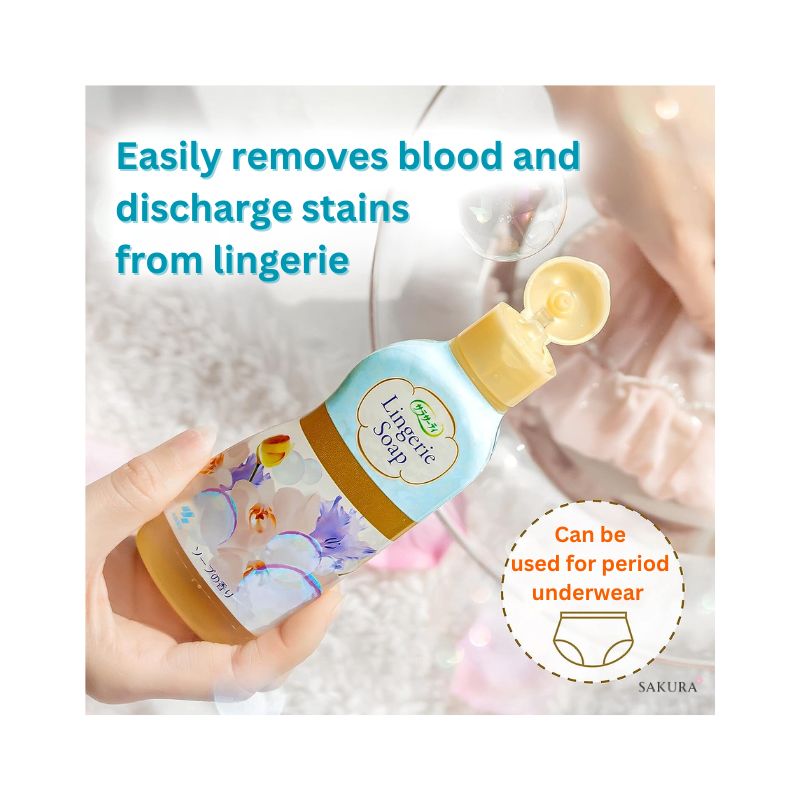 Kobayashi Sarasaty Blood Stain Remover Lingerie Detergent – Soap Scent 120ml