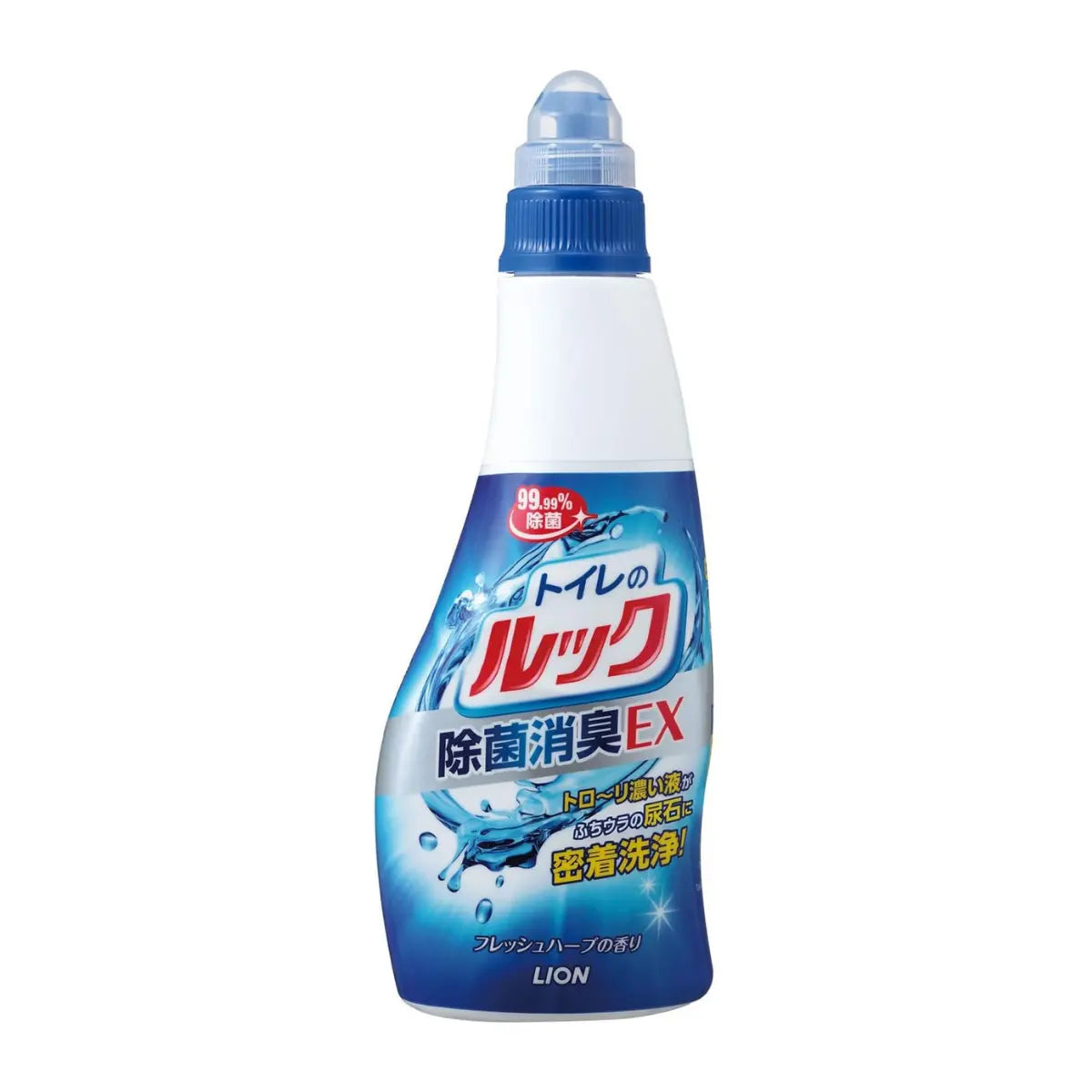 Discover LION LOOK Anti-bacterial Toilet Bowl Cleaning Gel. Its high viscosity formula targets deep under the rim, removing stubborn urine stains and calcium deposits. Easy application with long-neck bottle and sideways nozzle. Eliminates odours with refreshing herb scent while disinfecting 99.99% bacterias.