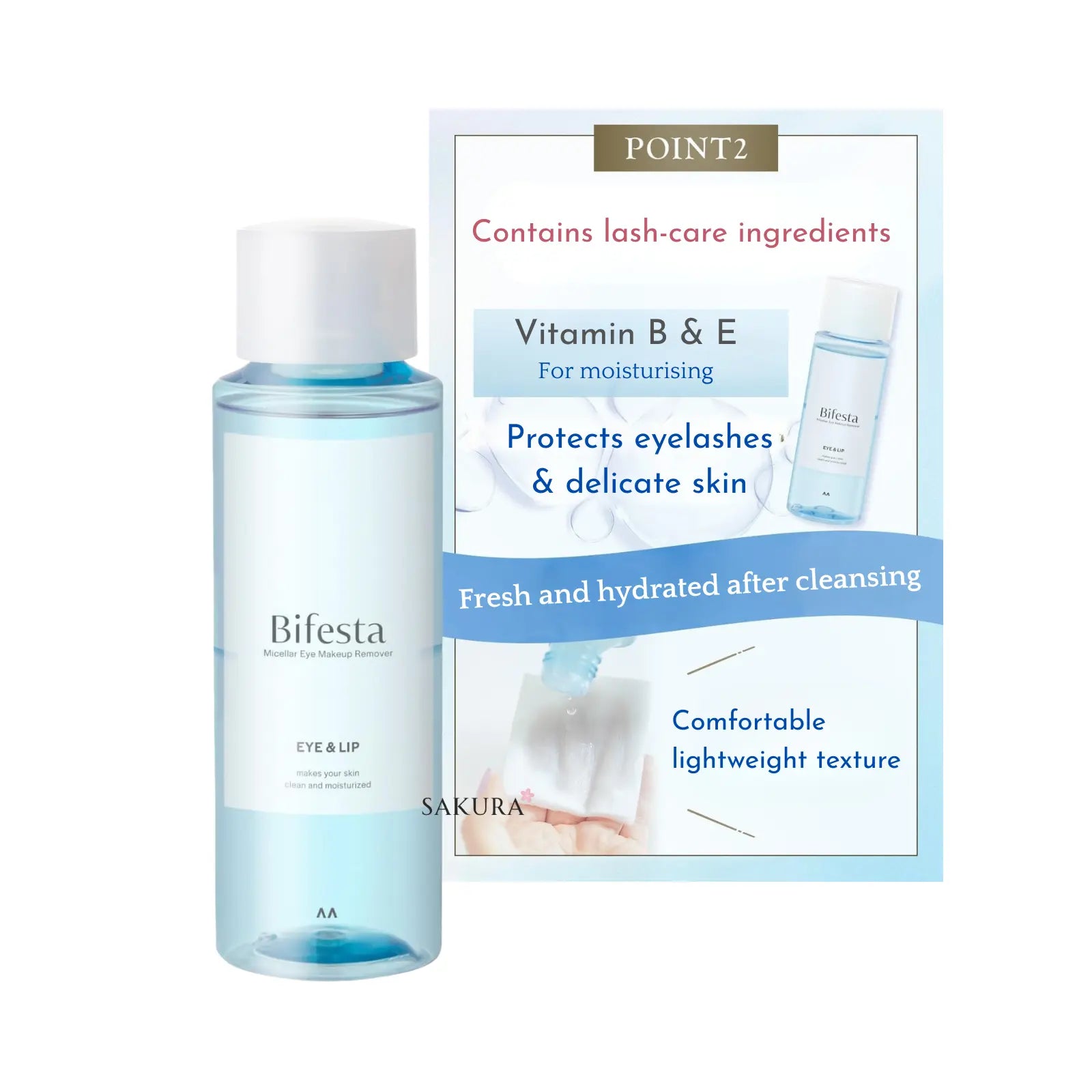 Mandom Bifesta Eye & Lip Makeup Remover 145ml