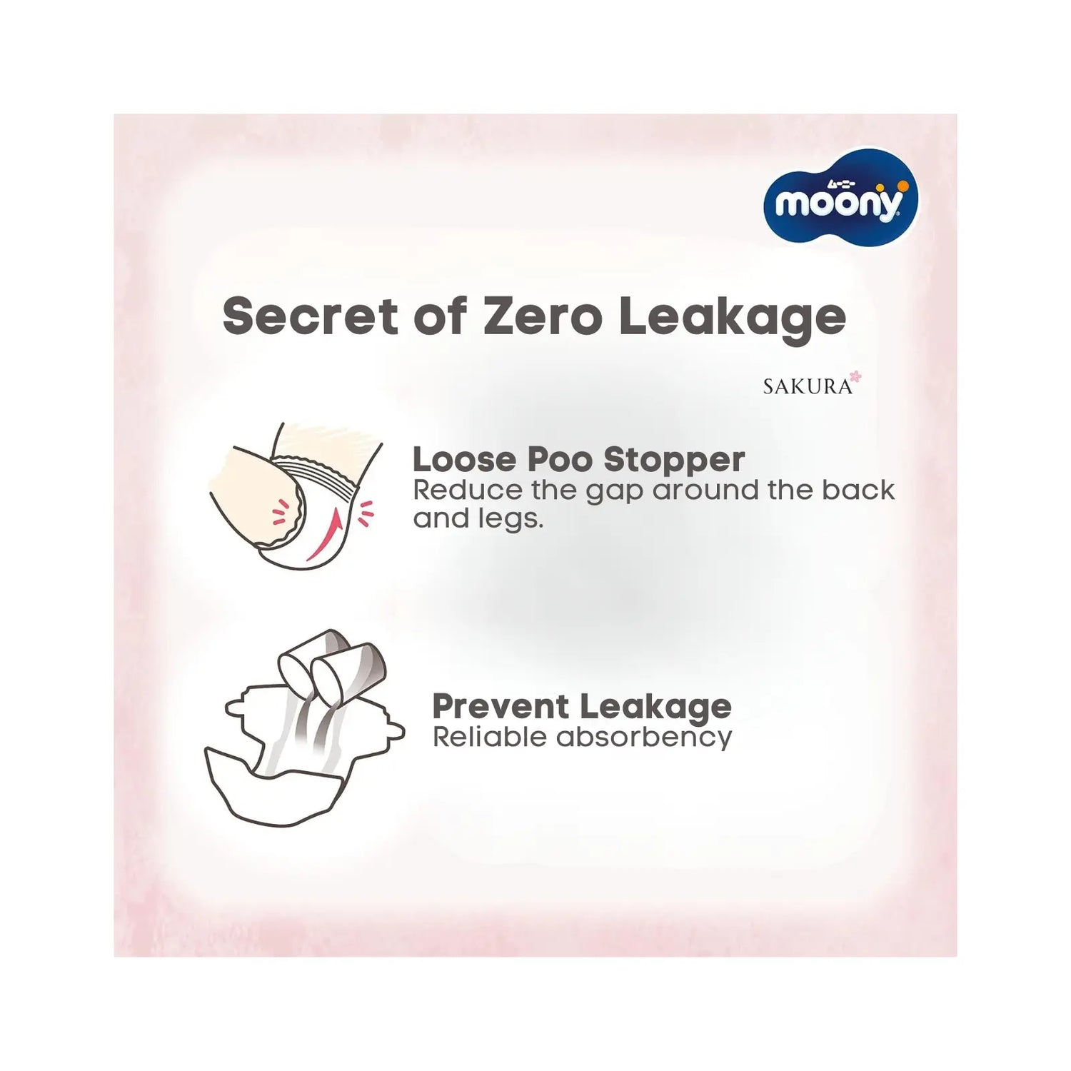 Moony Organic Cotton Nappies JAPAN Tape NB (up to 5kg) 62pcs