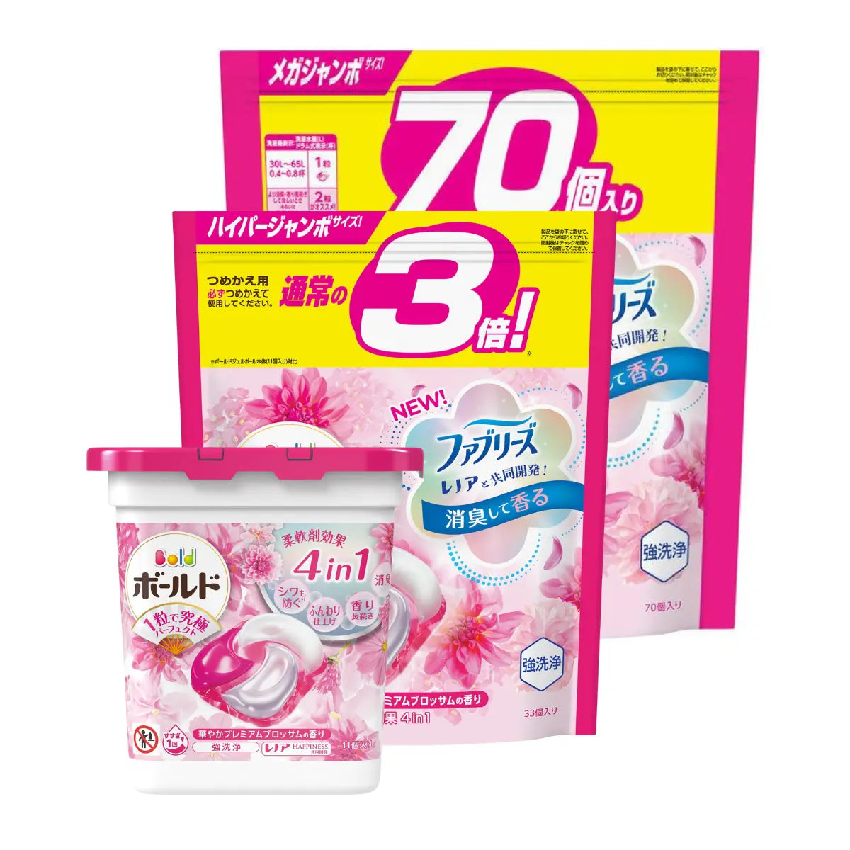 Experience the ultimate laundry convenience with P&amp;G Bold Laundry Capsules. Formulated with powerful detergent, 4-in-1 softener benefits, strong cleaning ability, deodorant, wrinkle prevention, and long lasting Gorgeous Premium Blossoms fragrance. Perfect for top and front loaders. Just toss a capsule in - easy!