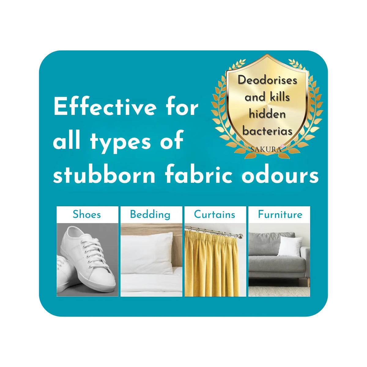P&G Febreze PREMIUM Deodorising & Antibacterial Fabric Freshener - Fresh Laundry Scent 370ml
