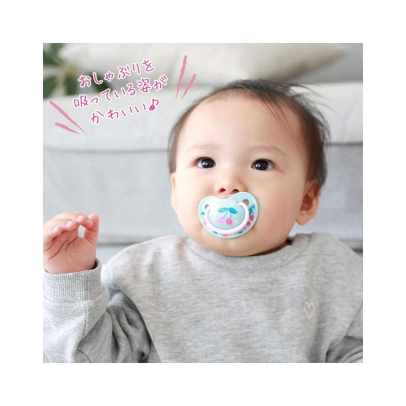 Pigeon 贝亲 婴儿安抚奶嘴 L(6-18 个月)- 樱桃色