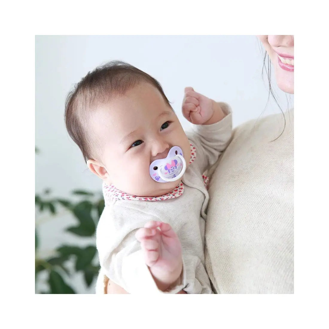 Pigeon 贝亲 婴儿安抚奶嘴 M(3-6 个月)- 紫色