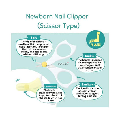 Pigeon Baby Care Set Nail Scissors, Comb &amp; Tweezer with Case (3months+)