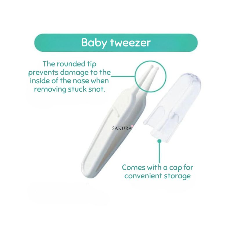 Pigeon 贝亲 婴儿护理套装指甲剪、梳子和镊子带盒(3 个月以上)