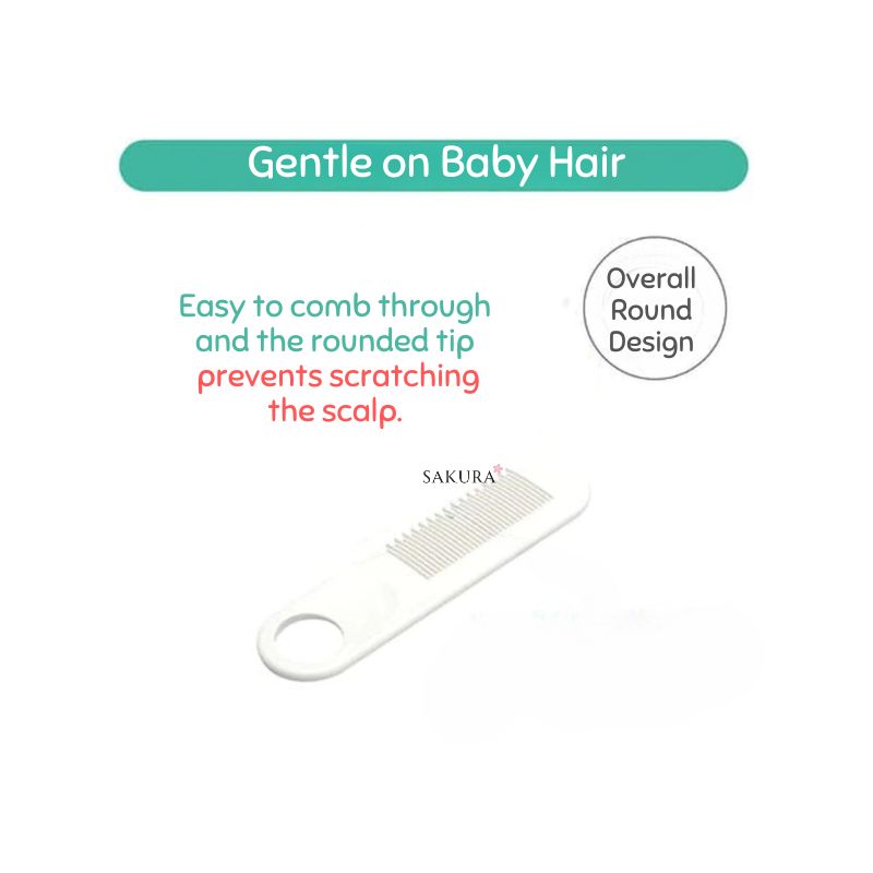 Pigeon 贝亲 婴儿护理套装指甲剪、梳子和镊子带盒(3 个月以上)