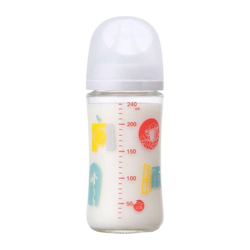 Pigeon Breastfed Experience Third Gen (Latest version) Glass Feeding Bottle - Zoo 160ml & 240ml
