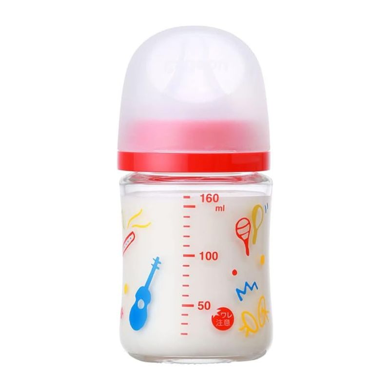 Pigeon Breastfed Experience Third Gen (Latest version) Glass Feeding Bottle - Music 160ml & 240ml