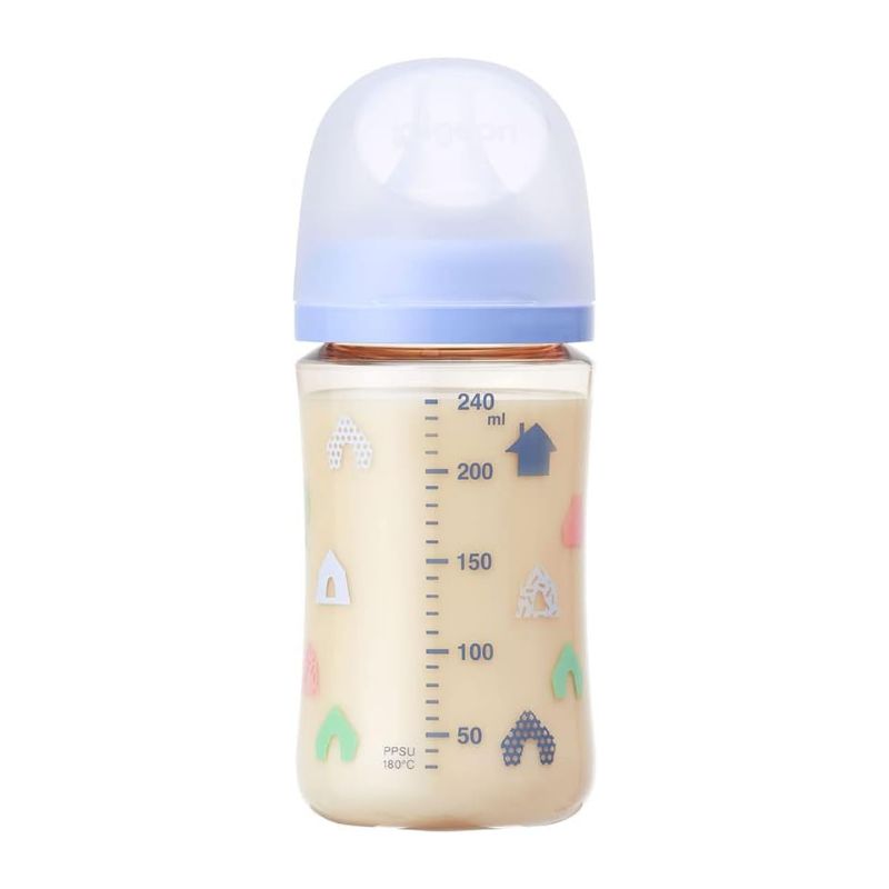 Pigeon Breastfed Experience Third Gen (Latest version) PPSU Plastic Feeding Bottle - House 160ml & 240ml