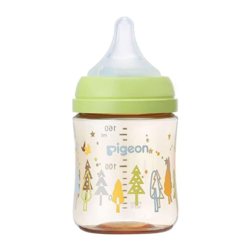 Pigeon Breastfed Experience Third Gen (Latest version) PPSU Plastic Feeding Bottle - Tree 160ml &amp; 240ml