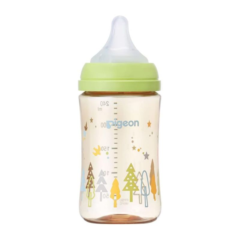 Pigeon Breastfed Experience Third Gen (Latest version) PPSU Plastic Feeding Bottle - Tree 160ml &amp; 240ml