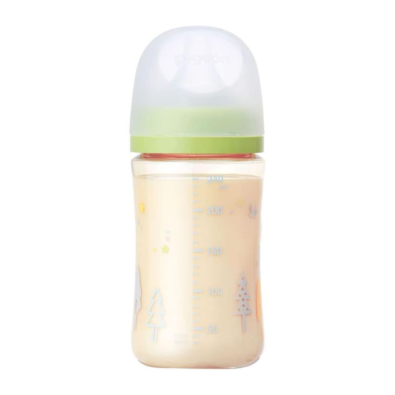 Pigeon Breastfed Experience Third Gen (Latest version) PPSU Plastic Feeding Bottle - Tree 160ml &amp; 240ml