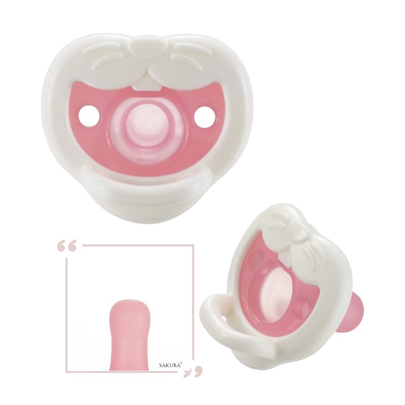 Richell All Silicone Soother with Case (3months+) Rabbit