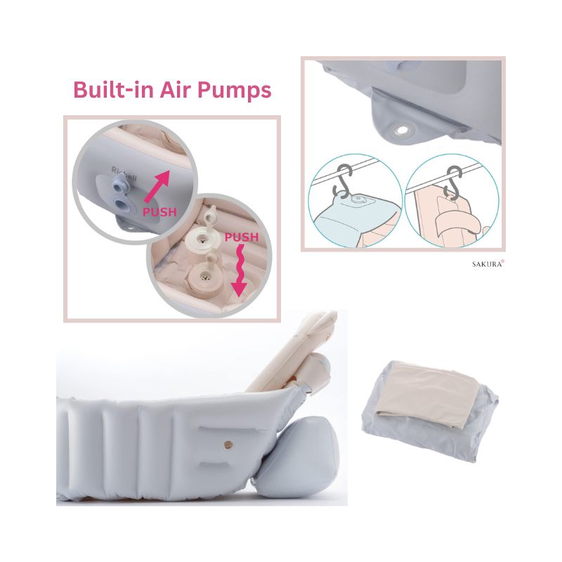 Richell Inflatable Step Up Baby Bath (0-12months) Bear