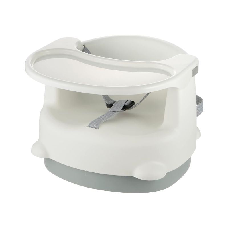 Richell 2-in-1 Portable Antibacterial Baby Seat (7months-5years) White