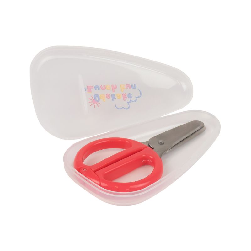 Richell Stainless Steel Baby Food Scissors with Case