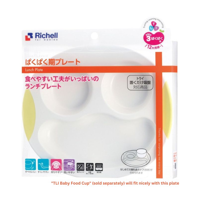 Richell TLI Baby Lunch Plate