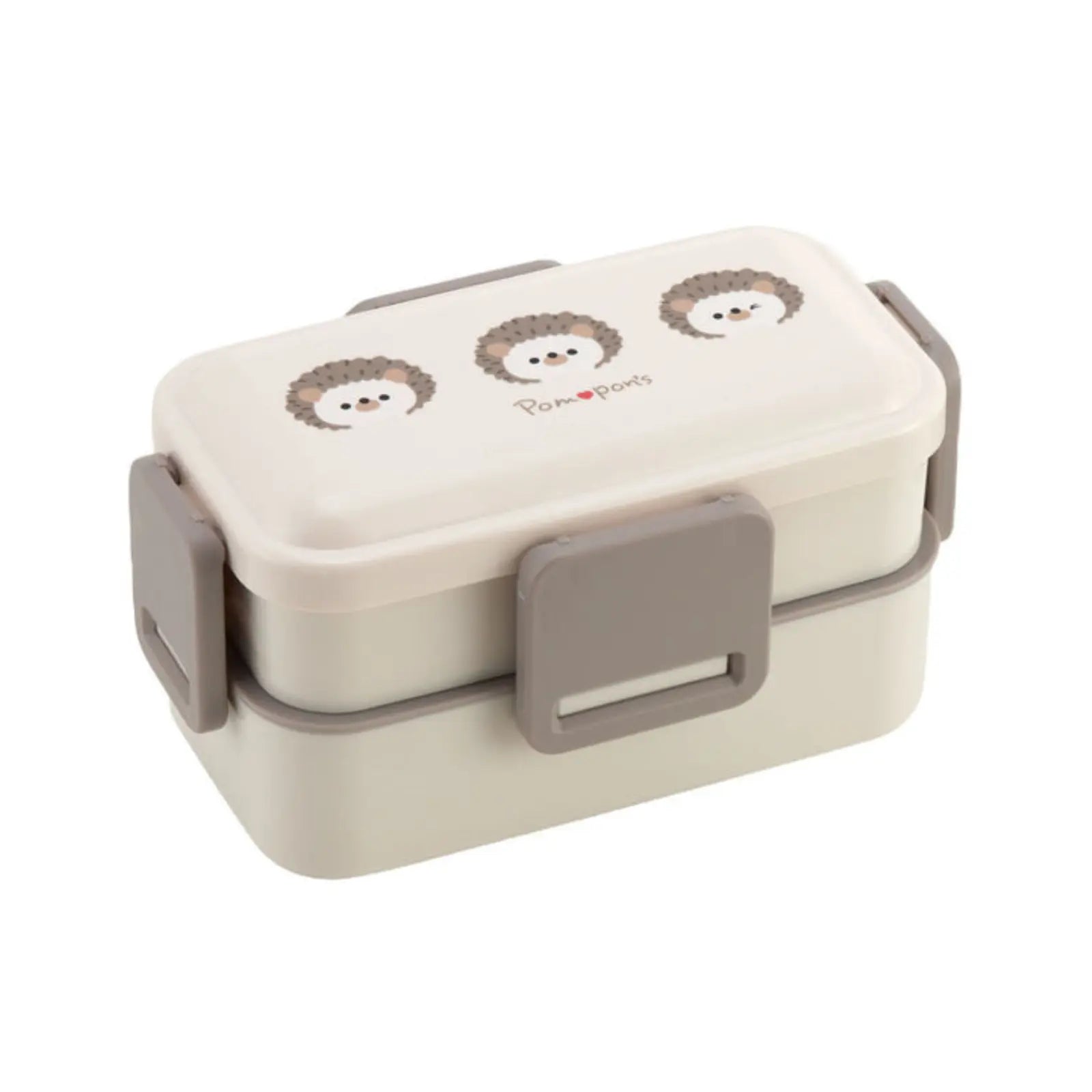 Two-tier lunchbox with a dome-shaped lid to keep meals fluffy and appetising. Secure four-point locks help reduce leaks, with a high divider to separate dishes. Tiers nest together after use. Dishwasher safe and microwave safe without lids.