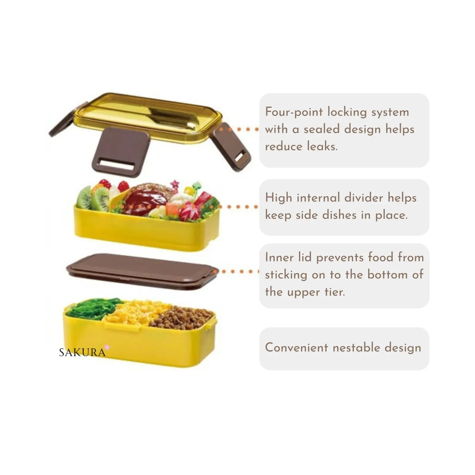 Skater Kids 2-Tier Lunchbox 600ml Hedgehog