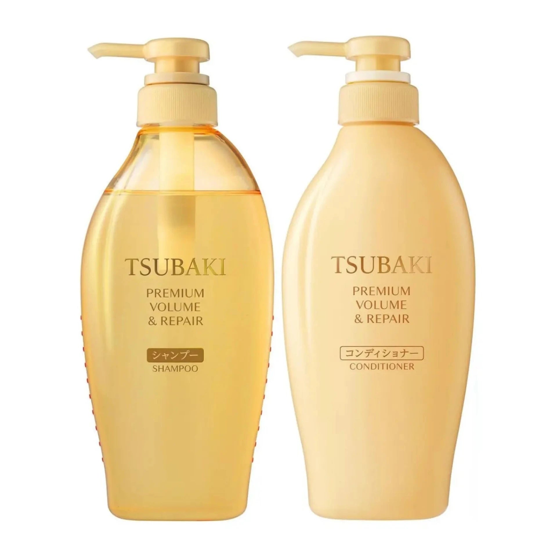 TSUBAKI Premium Shampoo Volume & Repair adds volume from the roots while deeply hydrating and restoring hair. Enriched with Tsubaki Oil Force and a Damage Sensor Function, it strengthens and smooths for a bouncy, glossy finish, leaves hair full-bodied with long-lasting volume and strength. Infused with an elegant Floral Camellia fragrance for a luxurious touch.