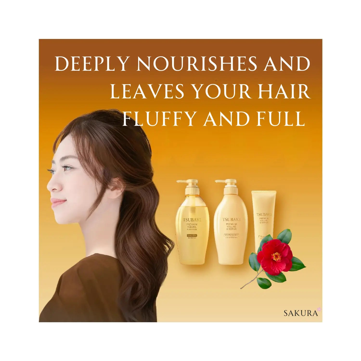 TSUBAKI Premium Shampoo/Conditioner - Volume & Repair 450ml & 600ml