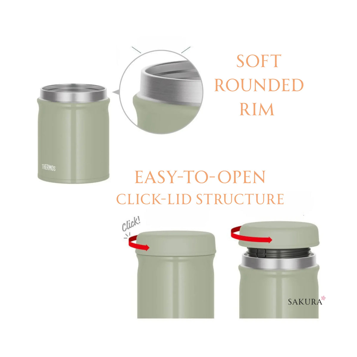 Thermos 膳魔师真空保温食品罐 (冷热皆宜) 500ml - Kahki
