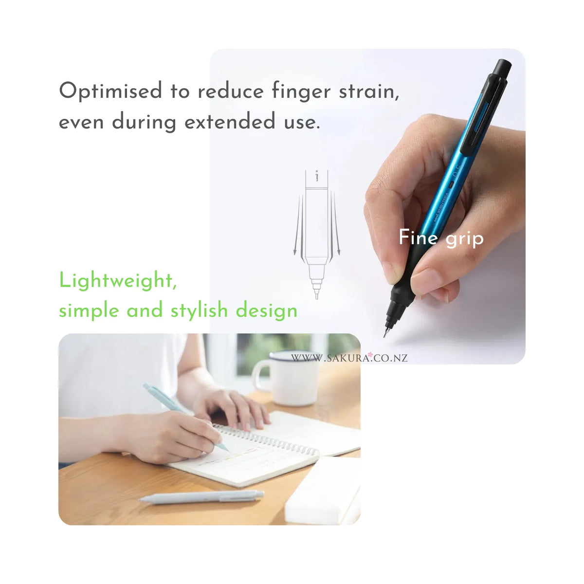 Uni Kuru Toga Auto-Rotating Mechanical Pencil 0.5 Blue